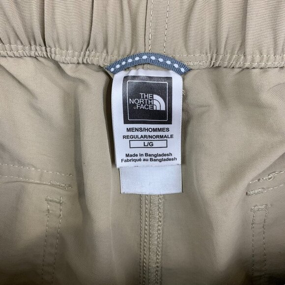 North Face Men Convertible Pants Large Beige Cargo Shorts Belted 100% Nylon 32" - Picture 7 of 16